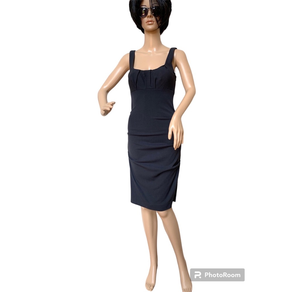 Nicole Miller dark grey side ruched tank style dress, 2